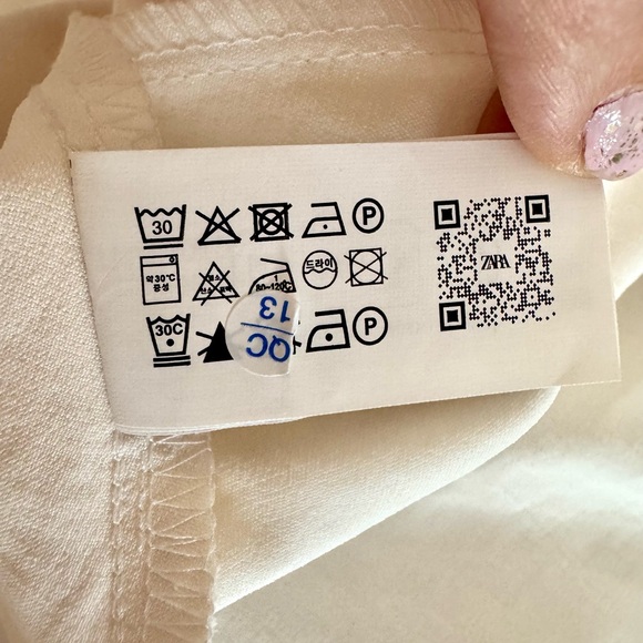 NWT Zara White Ivory Drape Dress Size Small 2157/229/712/S - Picture 11 of 11